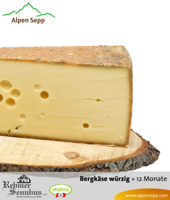 Alpen Sepp, when cheese makes your palate dance! 14 12-month-old spicy mountain cheese by Alpen Sepp