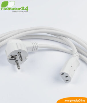 Shielded cold appliance connection cable, 3 meters, white