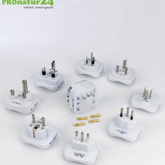 Worldwide grounding plug set GX-W | worldwide use for grounding LF | for shielding and groundable canopy, sleeping bag, bed linen and blanket