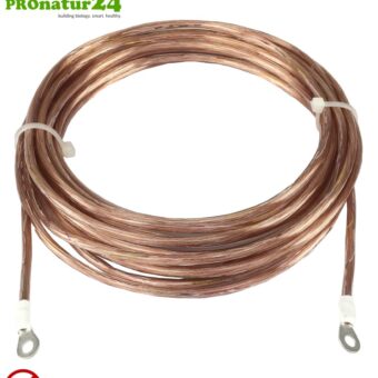 Grounding cable with ring eyelets (4 mm) | high-quality electrical connection of grounding components