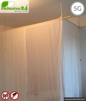 Shielding canopy electrosmog WIFI. Shielding radio up to 38 dB. Groundable. 5G ready!