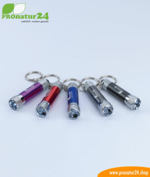 LED flashlight for trouser pockets and key rings