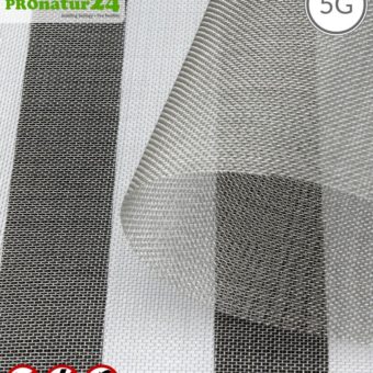 Shielding stainless steel gauze V4A03 | HF shielding against RF radiation up to 55 dB | For installation. 90 cm width. Grounding necessary. Effective against 5G!