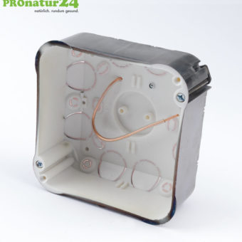 Shielded junction box | 53mm depth | for dry construction and in-wall mounting