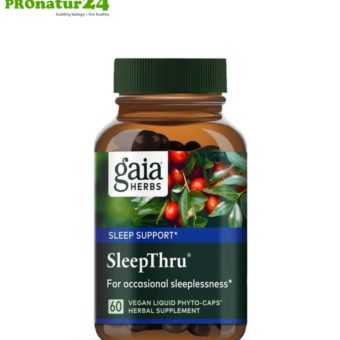 SLEEPTHRU by GAIA HERBS | can support refreshing sleep | 60 capsules