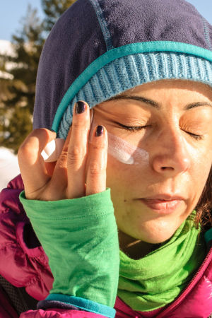 Remember sun protection in winter. High UV radiation!