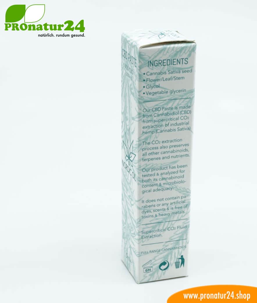 CBD PASTE cannabis plant with 40% CBD share. Without THC. Organic and vegan produced by Nordic Oil. - Image 4