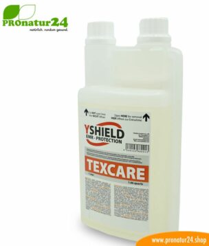 TEXCARE liquid detergent from YShield. Specially developed for shielding fabrics.