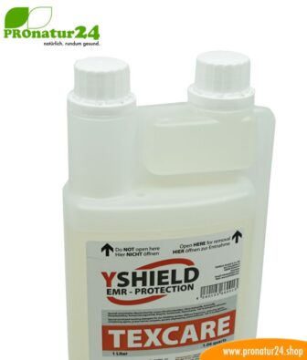 TEXCARE liquid detergent from YShield. Specially developed for shielding fabrics.