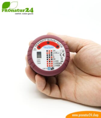 TESTAVIT SCHUKI 3 LCD sockets socket tester. Quick check of grounding and wiring.