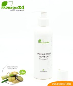 SUMMER SHAMPOO fresh wave. Hair & Body refreshing invigorating shampoo with grapefruit, lime, and much more. Showers redefined including sustainable packaging.