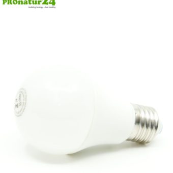 8 watts LED full spectrum daylight bulb | Natural flicker-free light | Brighter than 60 watts. 5200 Kelvin. 560 lumen. | E27 socket