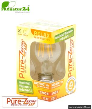 led light filament pure z retro e27 600watt box pronatur24 884