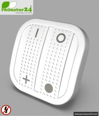 Flush-mounted repeater RP-NA16-UP | Eltako FRP61-230V | level 1+2 repeater for mounting in installation box | master switch set-up | building biology safe wireless technology according to EnOcean standard 17 Hand-held transmitter TX-NA16-HAND | 2-channel remote control | master switch set-up | building-safe radio technology according to EnOcean standard