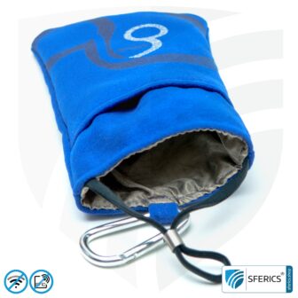 Cell phone case eWall in royal blue | Anti electrosmog incl. 5G | 3in1 protection incl. RFID data protection | iPhone, Android, Smartphone, etc.