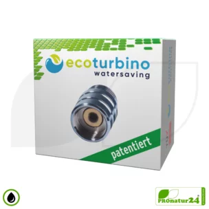 ecoturbino® ET10L Water-saving Shower Adapter | Save water and energy (electricity) | Reduce costs by up to 40% when showering + emptying the shower head | 4 colors