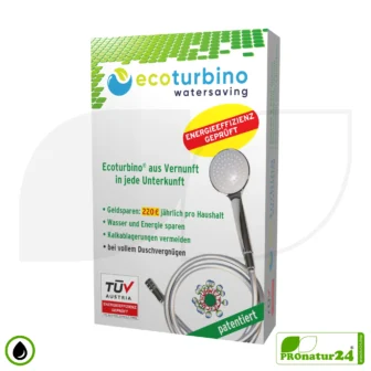 ecoturbino® handheld shower SET 10 Legio | ET10L water-saving adapter + shower hose + shower head