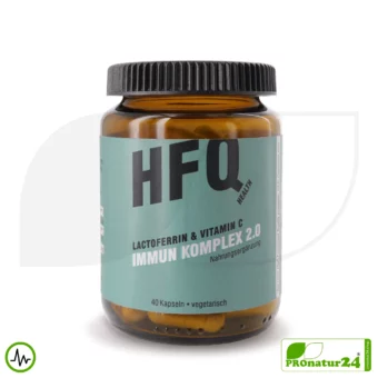 Immune Complex 2.0 | Lactoferrin + Vitamin C + Zinc | 40 Capsules | Premium Dietary Supplement by HFQ Health