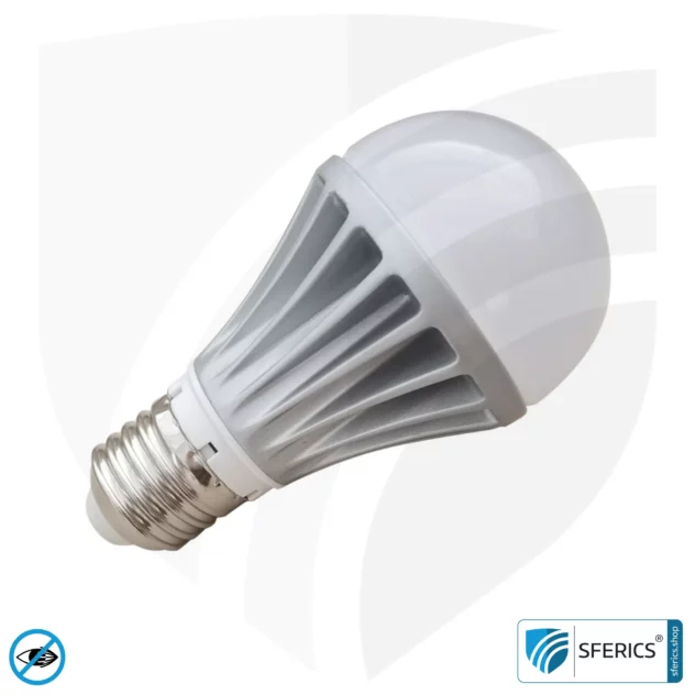 8 Watt LED Full Spectrum, Dimmable (TRIAC) | As Bright as 60 Watts, 560 Lumens | CRI 97 | Flicker-Free | Daylight | E27 | Business Quality