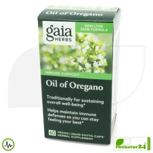 OIL OF OREGANO by Gaia Herbs | Power Plant for Natural Resilience | Digestion | Vitality | Well-Being | 60 Capsules