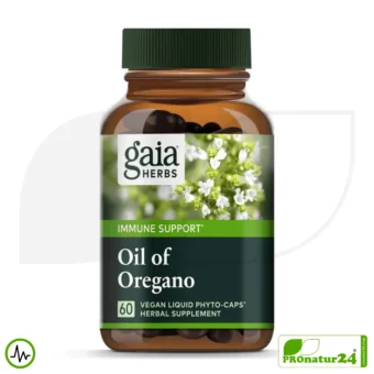 OIL OF OREGANO by Gaia Herbs | Power Plant for Natural Resilience | Digestion | Vitality | Well-Being | 60 Capsules