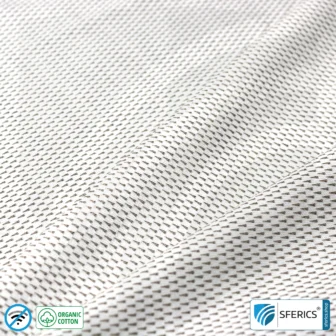 NEW ANTIWAVE OC shielding fabric | light gray | Ideal for clothing and underwear | HF shielding against electrosmog up to 33 dB | 5G ready!