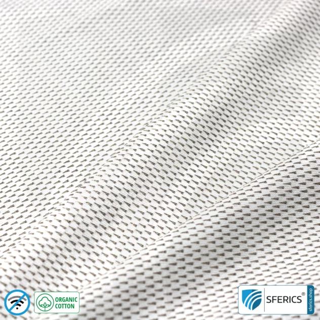 NEW ANTIWAVE OC shielding fabric | light gray | Ideal for clothing and underwear | HF shielding against electrosmog up to 33 dB | 5G ready!