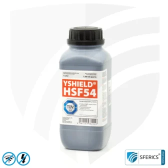 Sample set RF shielding paints | Protection against electrosmog EMF with 250 mL filling quantity each | TÜV SÜD certified | perfect for material tests in practice before purchase 11 Shielding paint HSF54 | RF screening attenuation against electrosmog up to 90 dB at 40 GHz | classic shielding paint from YSHIELD | TÜV SÜD certified | effective on 5G!