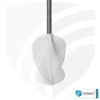 Shielding paint HSF54 | RF screening attenuation against electrosmog up to 90 dB at 40 GHz | classic shielding paint from YSHIELD | TÜV SÜD certified | effective on 5G! 17 Paint stirrer AR42 | Stirrer for optimal mixing of shielding paints before application