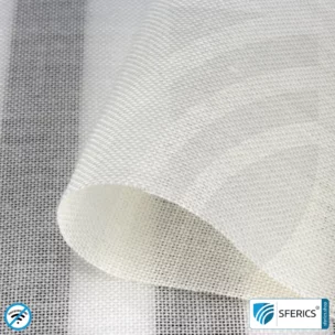 ULTIMA ARBOR Shielding Fabric | maximally ecological, made from LENZING ECOVERO viscose fibres | ideal for making curtains and room dividers | RF shielding attenuation against electromagnetic smog up to 42 dB | 5G ready!