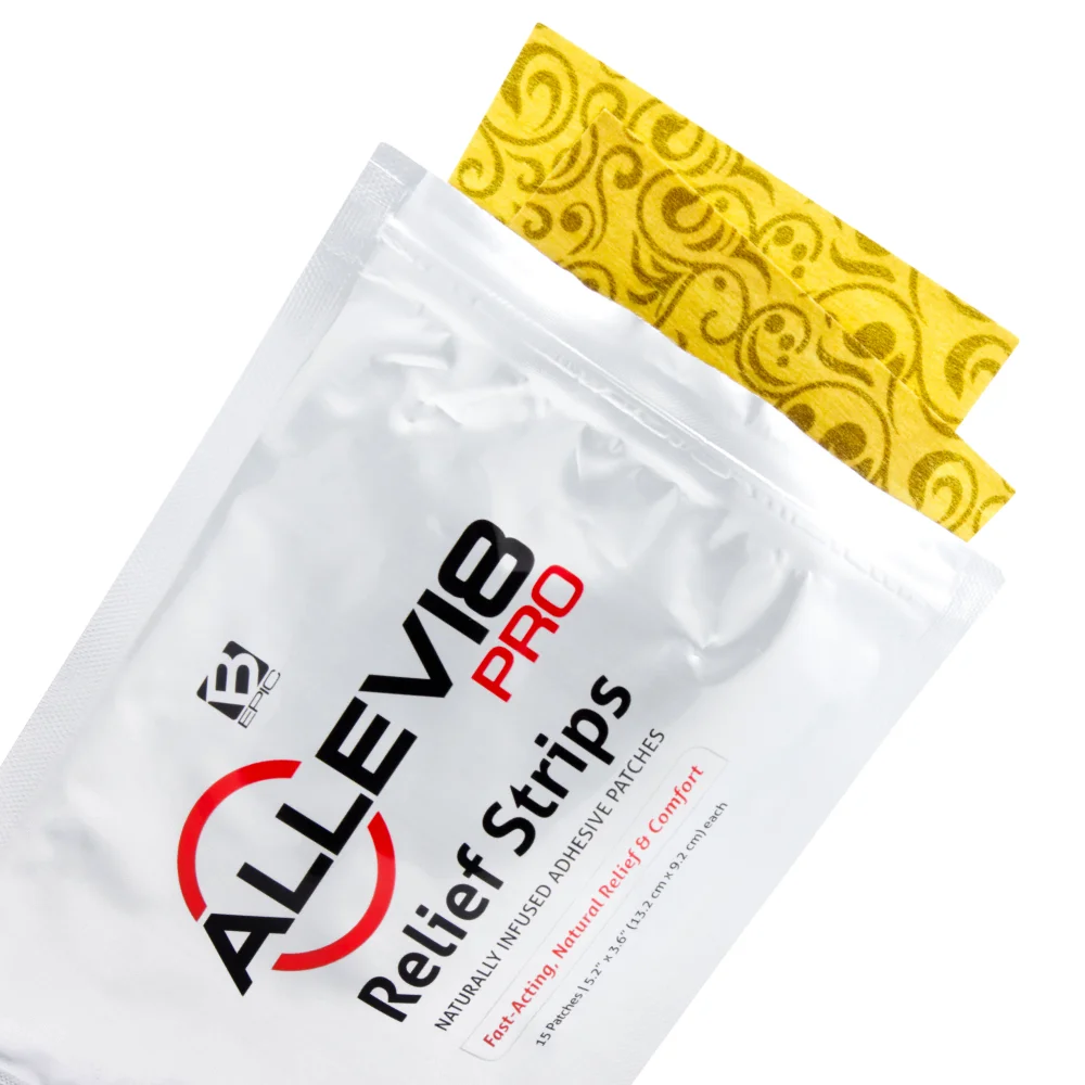 ALLEVI8 PRO | 15 Relief Strips per pack | +1 FREE patch for testing per order | ORIGINAL tape based on the same patent (as before) - from inventor Dr. Minsoo Kim, Korea / B-EPIC. Feedimage.