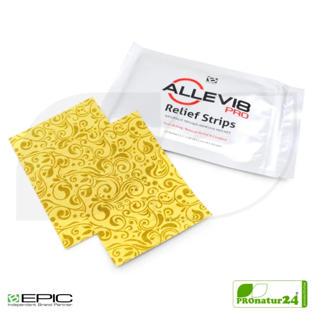 ALLEVI8 PRO | 15 Relief Strips per pack | +1 FREE patch for testing per order | ORIGINAL tape based on the same patent (as before) - from inventor Dr. Minsoo Kim, Korea / B-EPIC