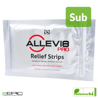 ALLEVI8 PRO Energy Patch – 15 Pieces – Dr. Minsoo Kim, Korea / B-EPIC | +1 Piece FREE for testing per customer* | ORIGINAL Relief Strips based on the same patent (as before) 23 ALLEVI8 PRO with Subscription Discount | Choose between 15, 30, or 45 patches per delivery | 1-year duration + automatically ends | ORIGINAL patch by Dr. Minsoo Kim / B-EPIC