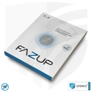 FAZUP Antenna Patch | SILVER | DUO set of 2 with Price Advantage | Innovative Technology Against Electrosmog | Protects Against Unnecessarily High Radiation from Your Own Mobile Phone