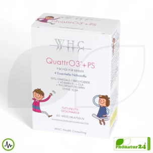 WHC QUATTRO3™ + PS fish oil complex | Omega 3 for children | 60 softgels