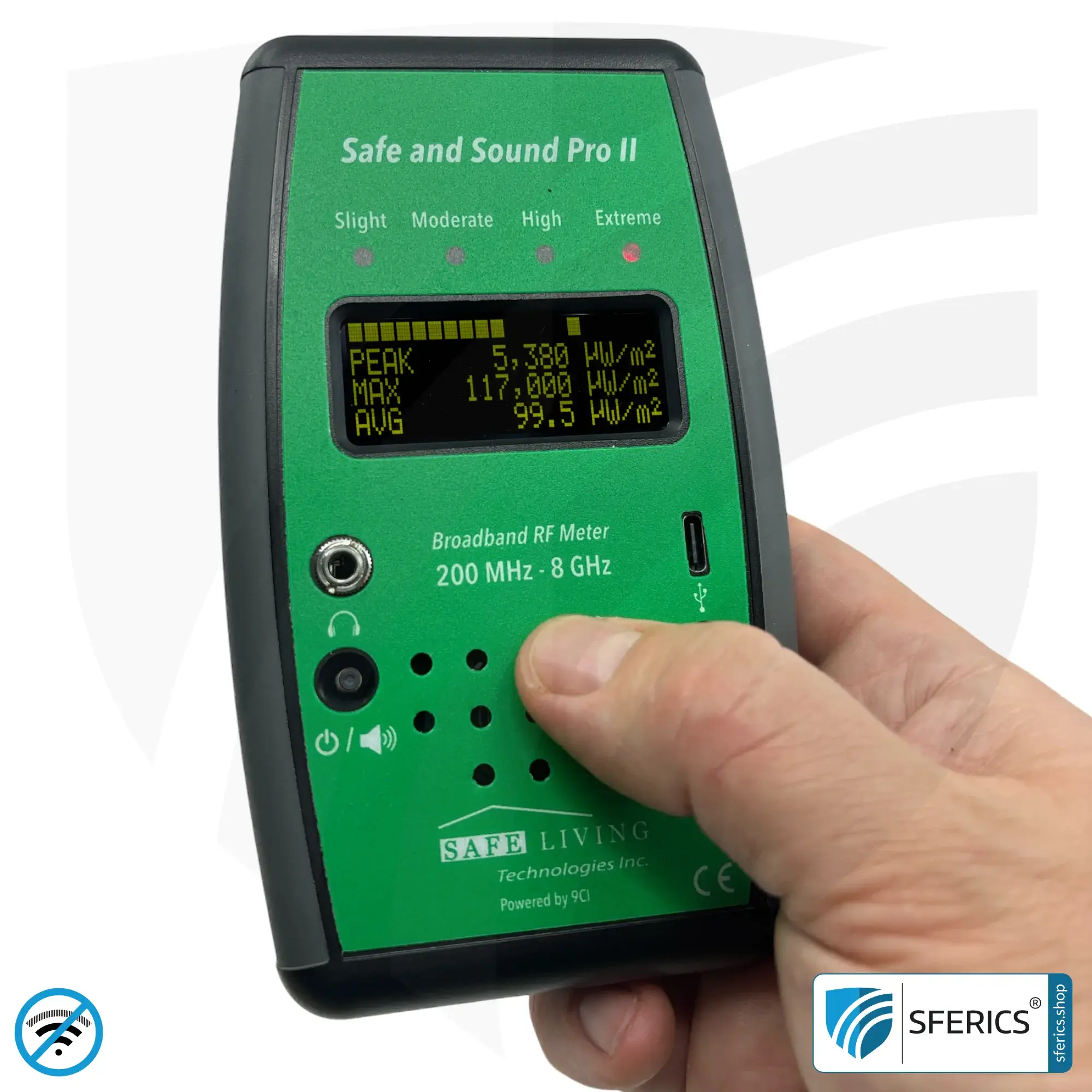 SAFE AND SOUND PRO 2 Electrosmog Detector | Unique measuring range up to 3.180.000 µW/m² | Semi-professional broadband HF measuring device for beginners | Detection of EMF radiation up to 8 GHz, including 5G! | Latest Model 2024 22 SAFE AND SOUND PRO 2 Electrosmog Detector | Unique measuring range up to 3.180.000 µW/m² | Semi-professional broadband HF measuring device for beginners | Detection of EMF radiation up to 8 GHz, including 5G! | Latest Model 2024