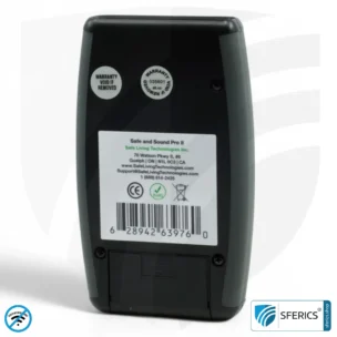 SAFE AND SOUND PRO 2 Electrosmog Detector | Unique measuring range up to 3.180.000 µW/m² | Semi-professional broadband HF measuring device for beginners | Detection of EMF radiation up to 8 GHz, including 5G! | Latest Model 2024