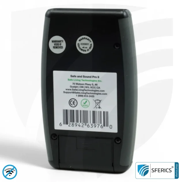 SAFE AND SOUND PRO 2 Electrosmog Detector | Unique measuring range up to 3.180.000 µW/m² | Semi-professional broadband HF measuring device for beginners | Detection of EMF radiation up to 8 GHz, including 5G! | Latest Model 2024