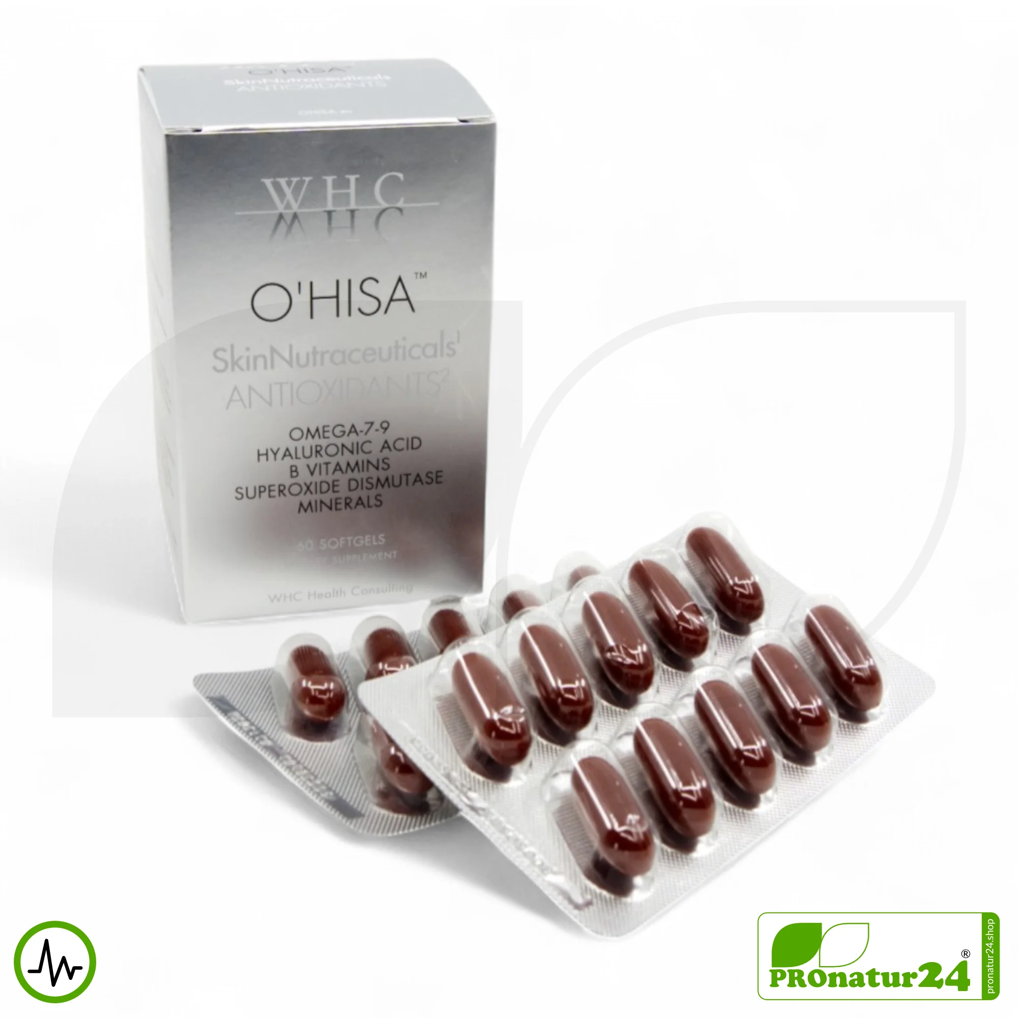 WHC O'HISA SkinNutraceuticals ANTIOXIDANTS | All-in-One Beauty Product with Omega-7 and Omega-9 Fatty Acids, Vitamins + Minerals | 60 Softgel Capsules 10 WHC O'HISA SkinNutraceuticals ANTIOXIDANTS | All-in-One Beauty Product with Omega-7 and Omega-9 Fatty Acids, Vitamins + Minerals | 60 Softgel Capsules