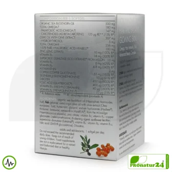 WHC O'HISA SkinNutraceuticals ANTIOXIDANTS | All-in-One Beauty Product with Omega-7 and Omega-9 Fatty Acids, Vitamins + Minerals | 60 Softgel Capsules