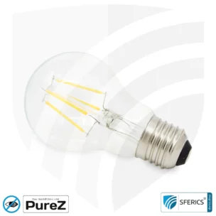 4,2 watt LED filament Pure-Z NEO | bright as 38 watts, 400 lumens | CRI 97 | flicker-free | warm white | E27 1 4,2 watt LED filament Pure-Z NEO | bright as 38 watts, 400 lumens | CRI 97 | flicker-free | warm white | E27 | clear