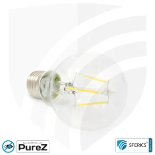 4,2 watt LED filament Pure-Z NEO | bright as 38 watts, 400 lumens | CRI 97 | flicker-free | warm white | E27 14 4,2 watt LED filament Pure-Z NEO | bright as 38 watts, 400 lumens | CRI 97 | flicker-free | warm white | E27 | clear