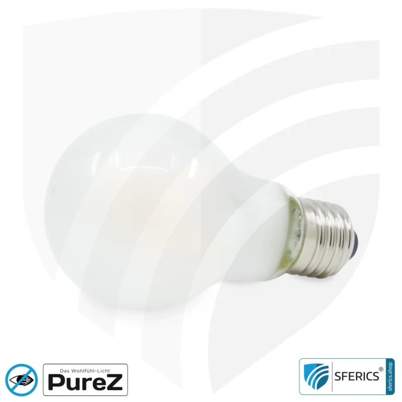 4,2 watt LED filament Pure-Z NEO | bright as 38 watts, 400 lumens | CRI 97 | flicker-free | warm white | E27 | frosted