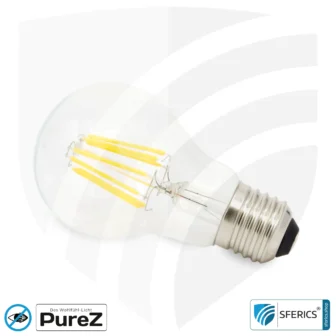 8,2 watt LED filament Pure-Z NEO | bright as 66 watts, 830 lumens | CRI 97 | flicker-free | warm white | E27 | clear