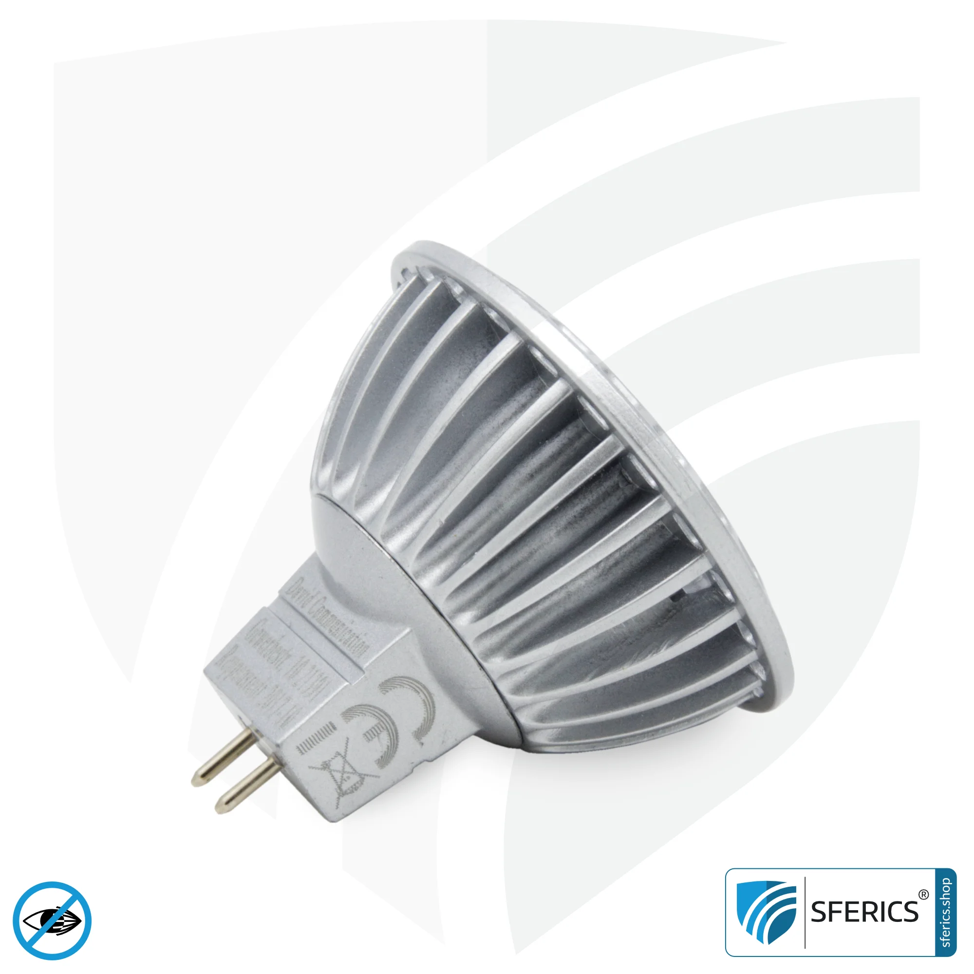 6 watt LED spot full spectrum | bright like 35 watts, 450 lumens | CRI 95 | dimmable | flicker-free | daylight | GU5.3 (MR16) | business quality 8 6 watt LED spot full spectrum | bright like 35 watts, 450 lumens | CRI 95 | dimmable | flicker-free | daylight | GU5.3 (MR16) | business quality