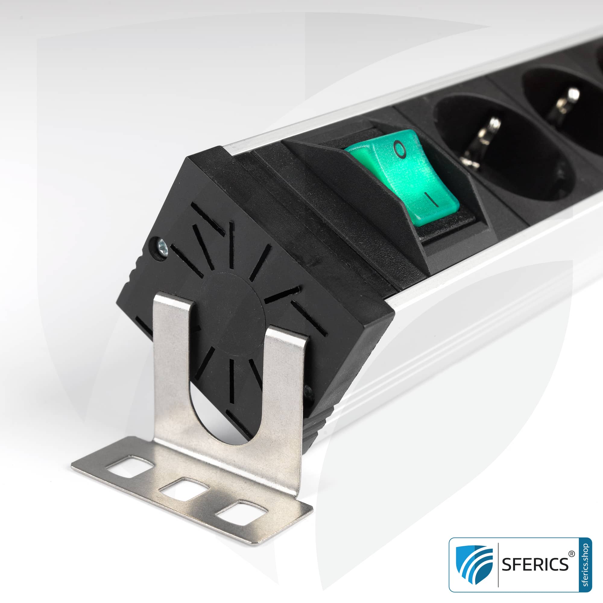 Mounting bracket | Fixing, adjustment and mounting of shielded socket strips from DANELL 3 Mounting bracket | Fixing, adjustment and mounting of shielded socket strips from DANELL