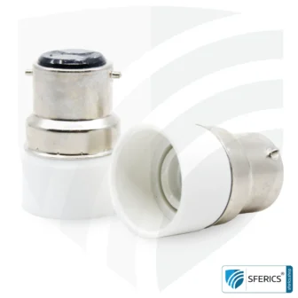 Universal adapter bulbs | E14 bulbs on B22 bayonet socket