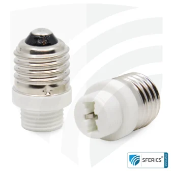 Universal adapter bulbs | G9 bulbs on E27 socket