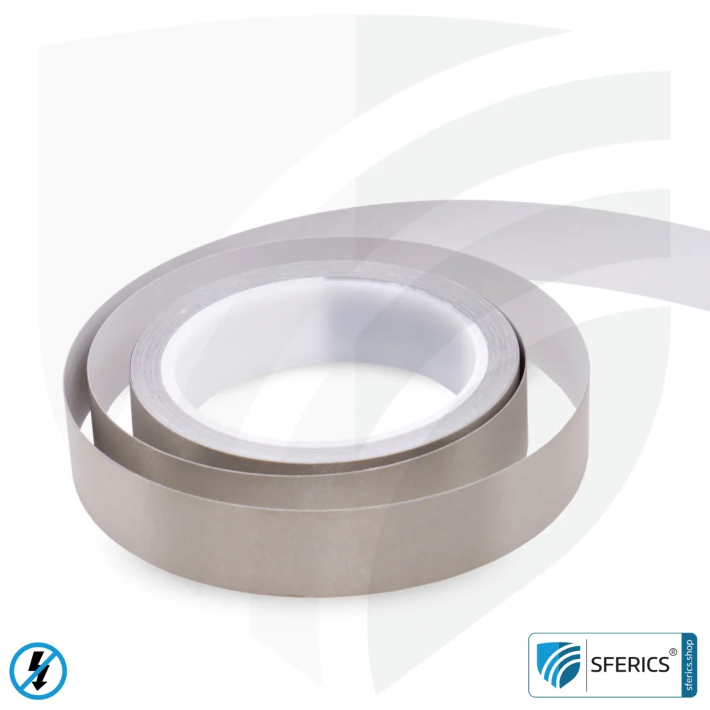 Grounding strap GSX, self-adhesive | grounding of shielding paint, shielding netting, shielding fleece, etc.
