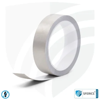 Shielding paint HSF54 | RF screening attenuation against electrosmog up to 90 dB at 40 GHz | classic shielding paint from YSHIELD | TÜV SÜD certified | effective on 5G! 20 Grounding strap GSX, self-adhesive | grounding of shielding paint, shielding netting, shielding fleece, etc.